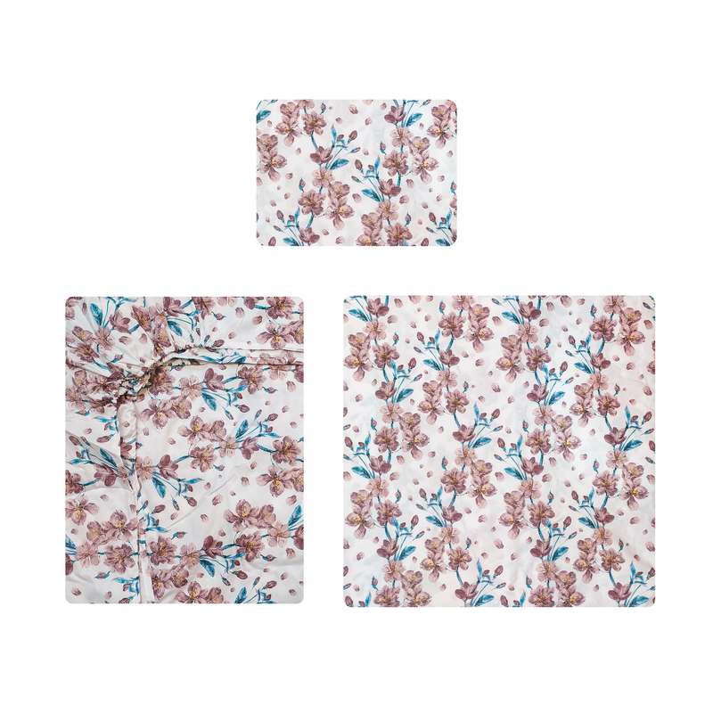 سرویس روتختی آدنو مدل زنبق کد IR121 یک نفره 3 تکه