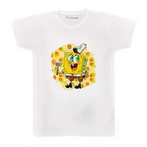 تی شرت بچگانه پرمانه طرح باب اسفنجی کد pmt.3403