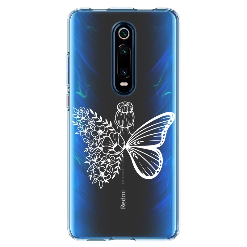 کاور مگافون طرح دختر پروانه ای مدل C53-W مناسب برای گوشی موبایل شیائومی Redmi K20 / K20 Pro