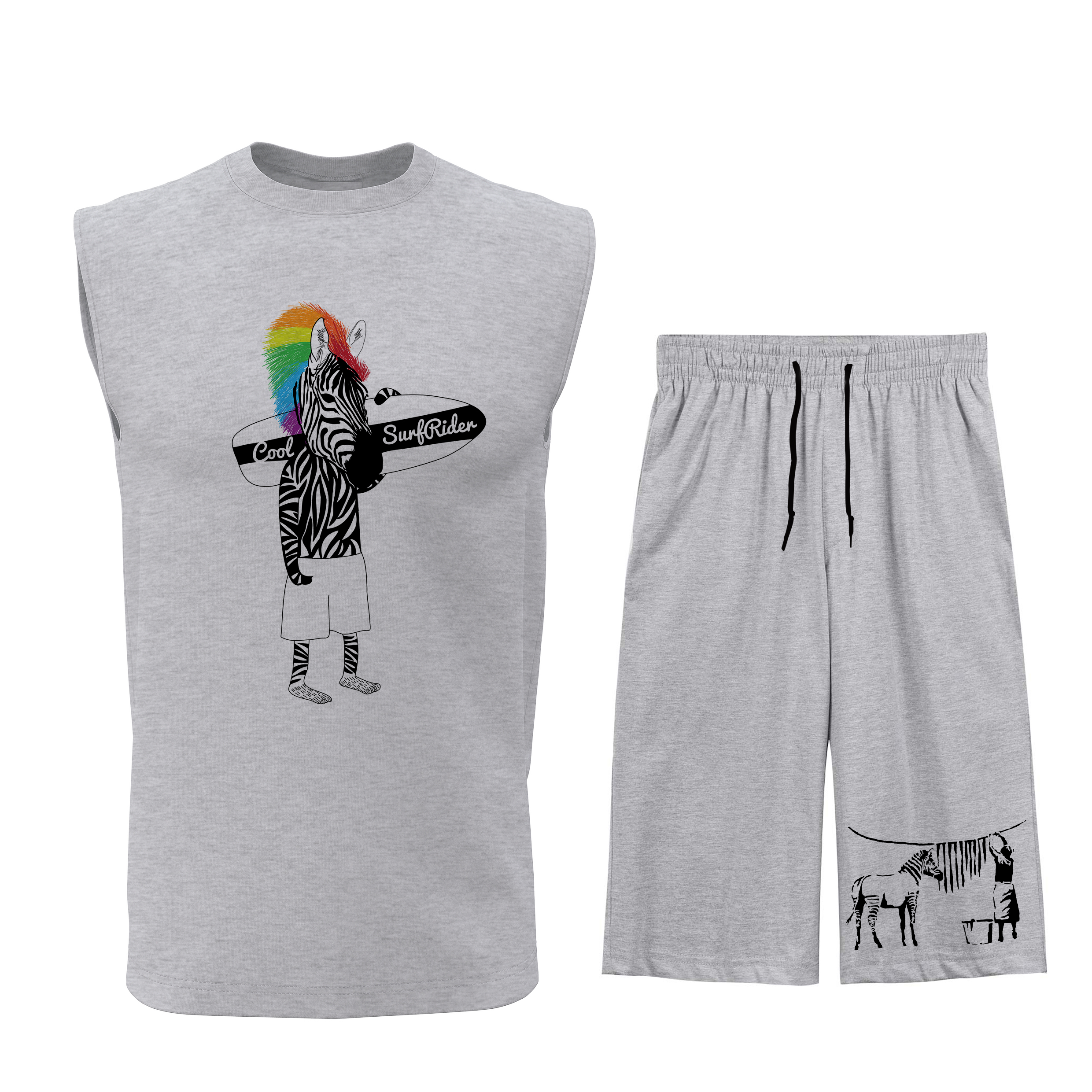 ست تاپ و شلوارک مردانه مدل Z005G