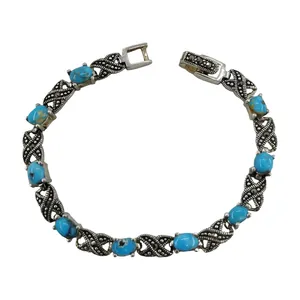 دستبند نقره زنانه کد 0208