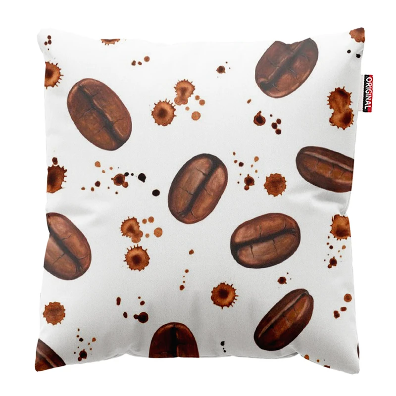کوسن پاد آفرین طرح قهوه کافی کافه coffee کد 4043 سایز 40*40 سانتی متر