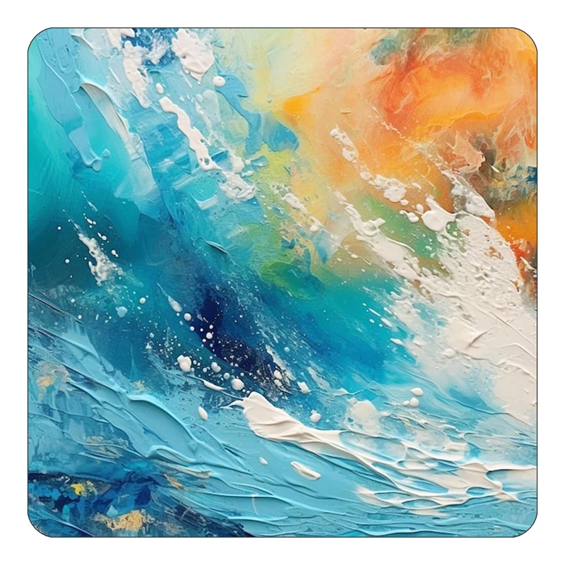 مگنت کاکتی طرح نقاشی رنگ روغن مدل mp72711