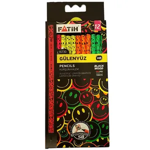 مداد مشکی فاتح مدل لبخند بسته 12 عددی