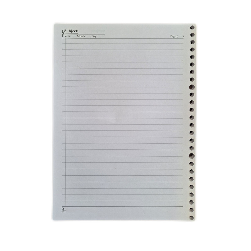 دفتر کلاسوری 80 برگ مدل چرم پوست آهویی کد 117006276