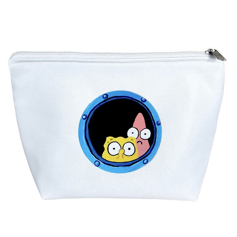 کیف لوازم آرایش دخترانه خندالو مدل باب اسفنجی و پاتریک کد H1829