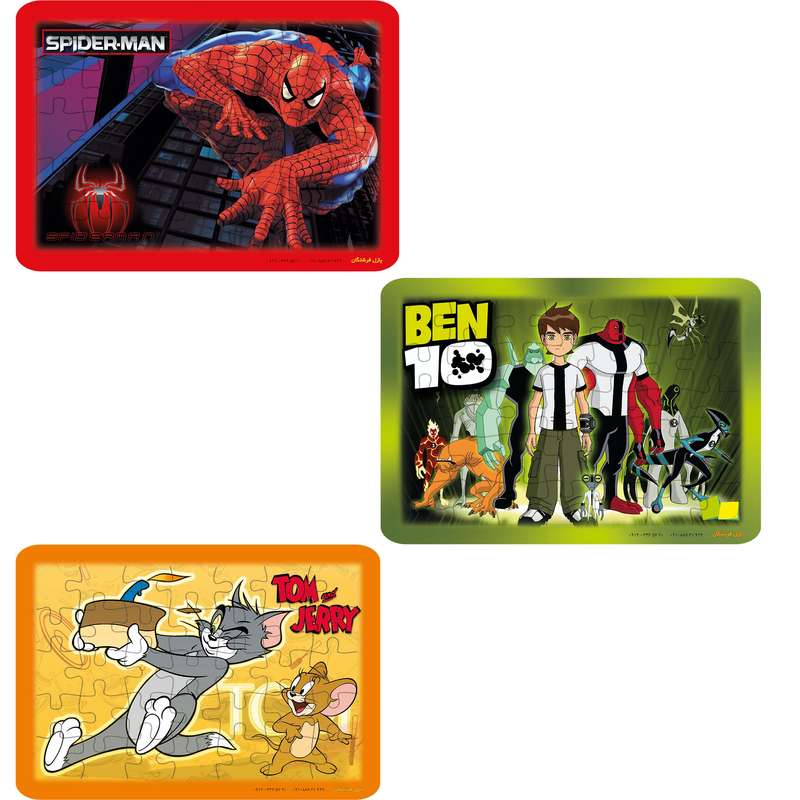 پازل 105 تكه انتشارات فرشتگان كد 1 مجموعه 3 عددی