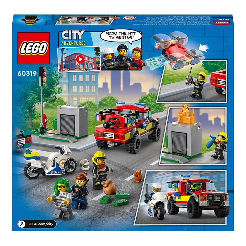لگو سری سیتی مدل Fire Rescue & Police Chase کد 60319