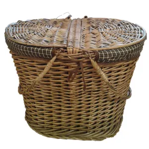 سبد حصیری مدل استوانه ای a1