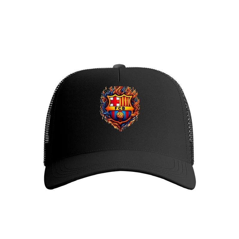 کلاه کپ پاد آفرین مدل فوتبالی بارسلونا کد 684