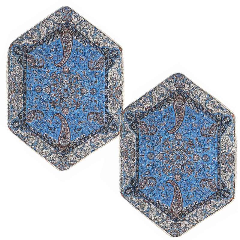 رومیزی ترمه مدل شیوا کد 2BL بسته 2 عددی
