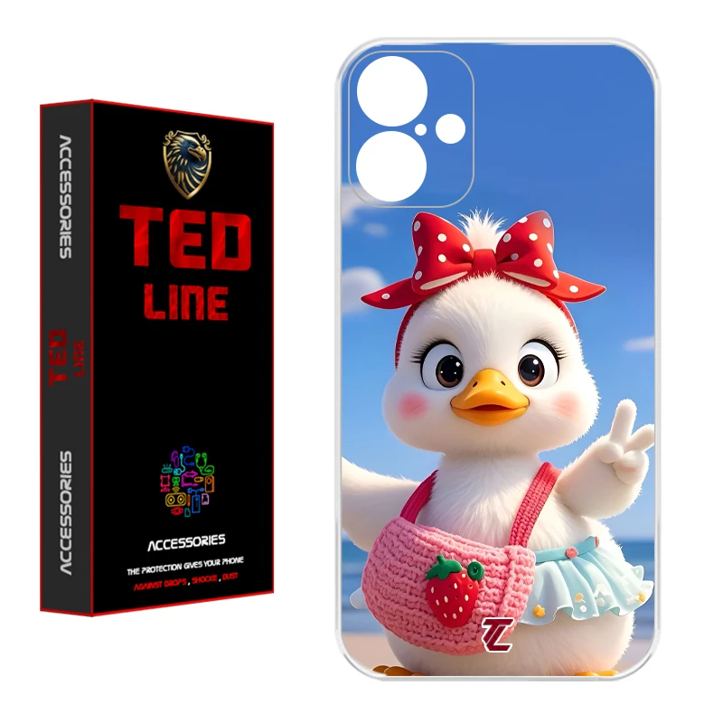 کاور تدلاین طرح اردک کد 1186 مناسب برای گوشی موبایل اپل Iphone 16
