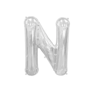 بادکنک فویلی طرح حروف انگلیسی مدل N