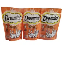 تشویقی گربه دریمز مدل Snack With Chicken وزن 60 گرم بسته 3 عددی