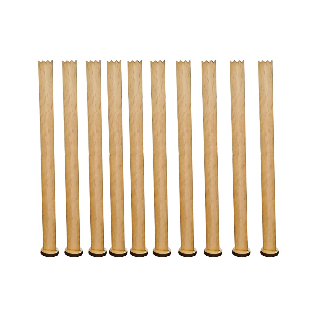 فیتیله چوبی شمع مدل F01 بسته 10 عددی