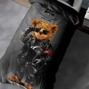 لحاف مدل تدی یک نفره سایز 215×150 سانتی متر به همراه روبالشتی