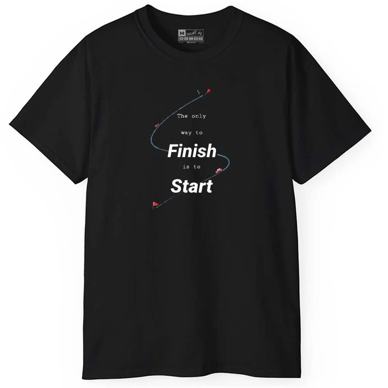 تی شرت آستین کوتاه مردانه پاد آفرین مدل انگیزشی کد 0369