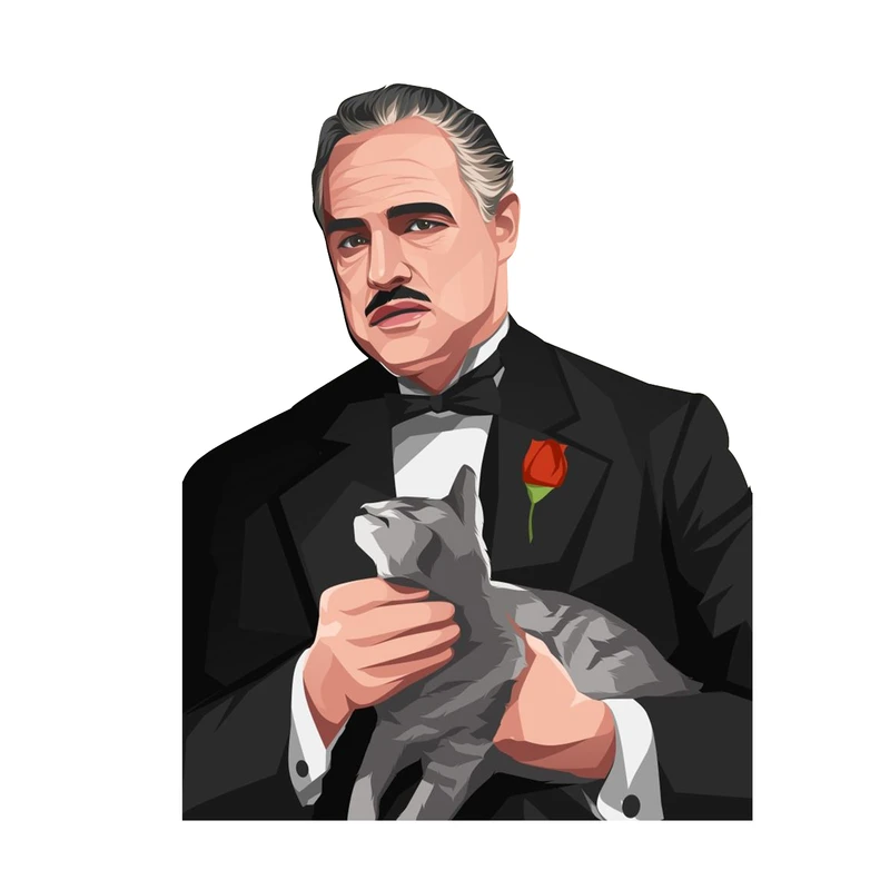 استیکر لپ تاپ و موبایل مدل سریال طرح پدر خوانده The Godfather کد 4957