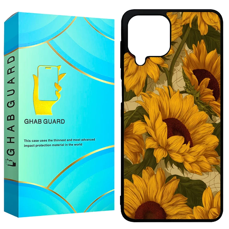 کاور قاب گارد طرح آفتابگردان مدل GCHPA224 مناسب برای گوشی موبایل سامسونگ Galaxy A22 4G / M22 4G / M32 4G