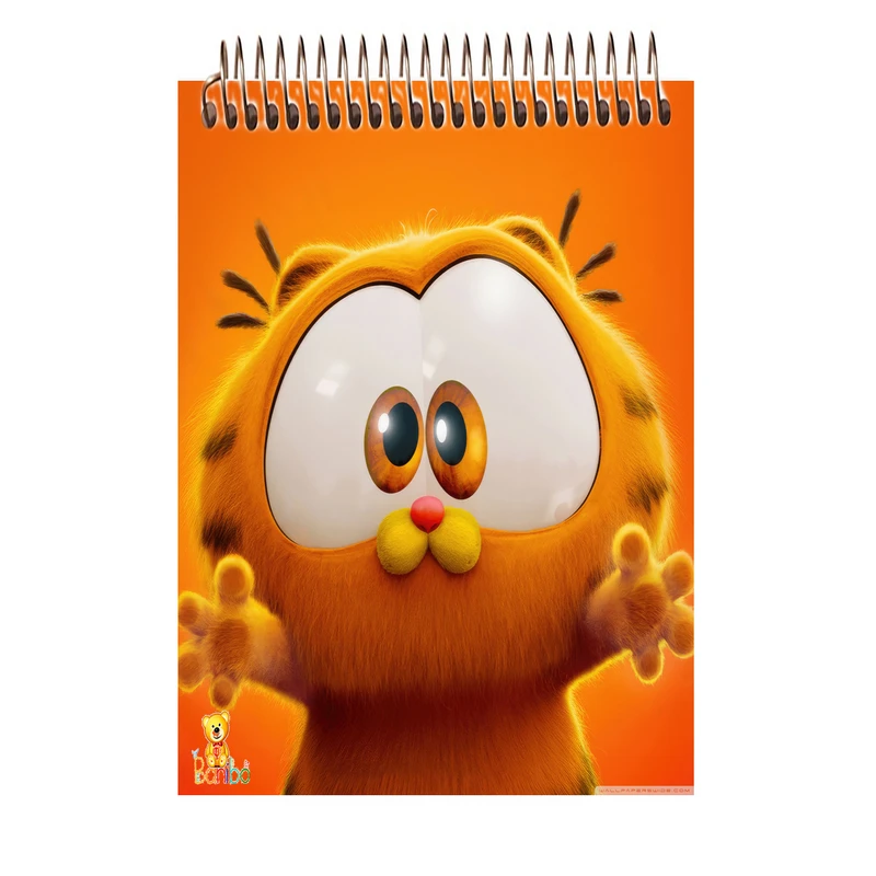 دفتر شطرنجی 100 برگ بانیبو مدل گارفیلد کد 1205