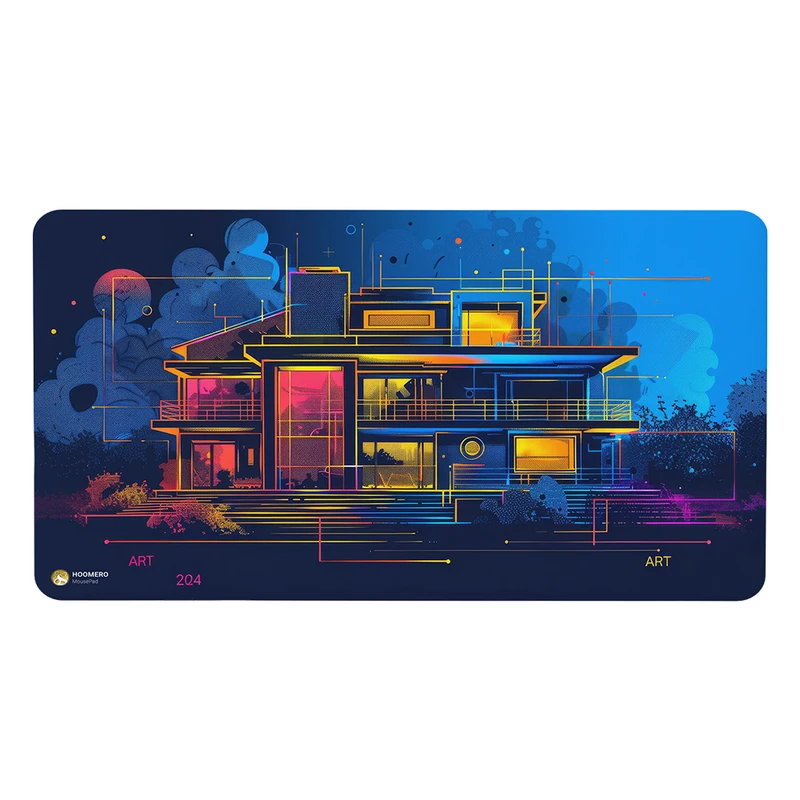 ماوس پد هومرو مدل MX2241 طرح هنری معماری