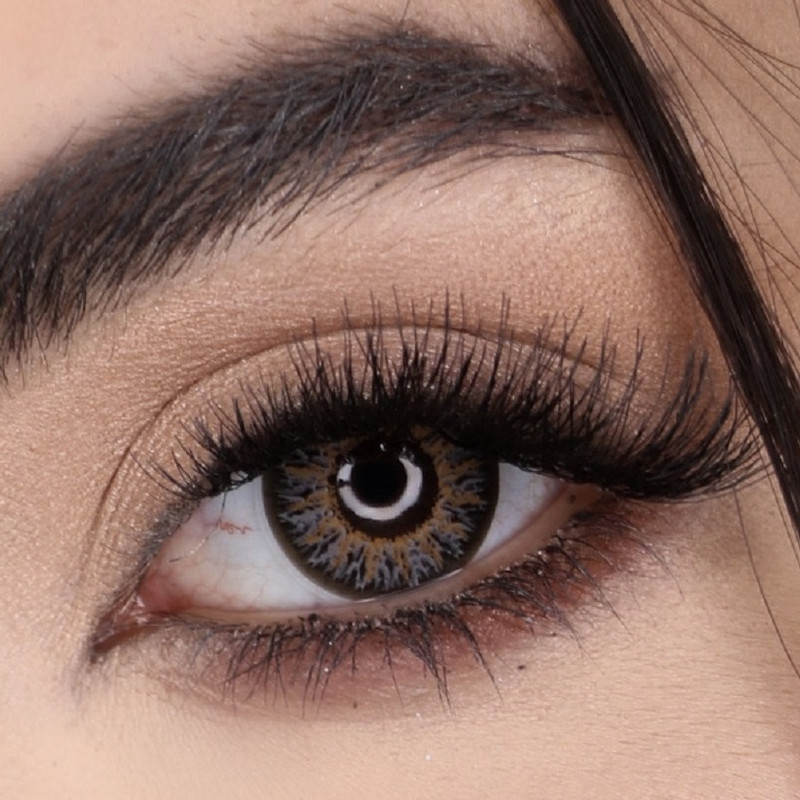 لنز چشم نیو ویژن پرو  مدل IG3 3 رنگ طوسی عسلی تیره دور دار