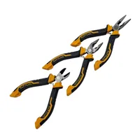 انبر دست و انبر سیم چین و انبر دم باریک تاتند مدل CR_V مجموعه 3 عددی