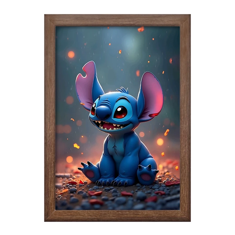 تابلو خندالو طرح استیچ (Stitch) کد F8311