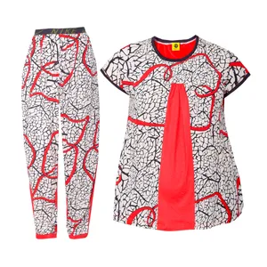 ست تی شرت و شلوار زنانه تپل تیپ مدل نخی