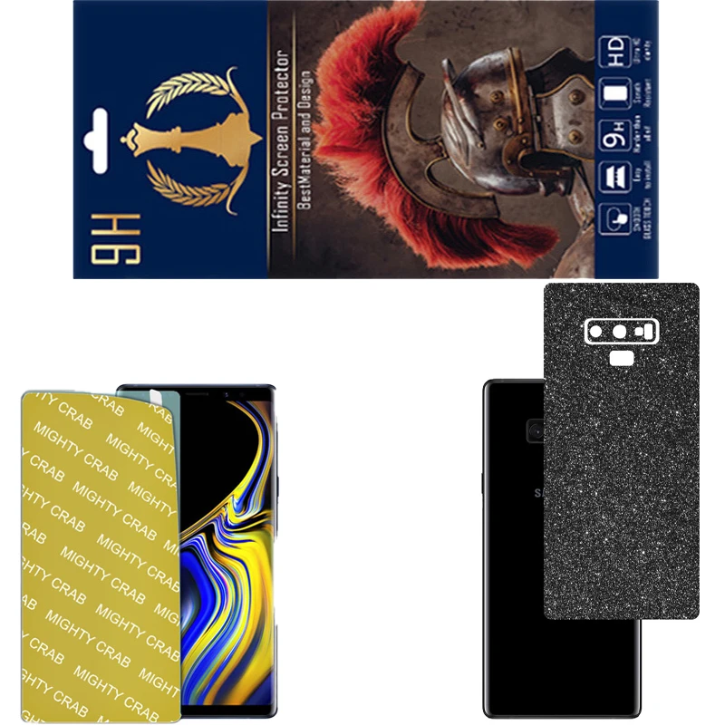 محافظ صفحه نمایش اینفینیتی مدل PRO مناسب برای گوشی موبایل سامسونگ GALAXY NOTE 9 به همراه برچسب پوششی