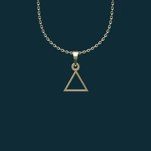 گردنبند طلا 18 عیار زنانه مدوپد مدل مثلث کد BB2-1-1024