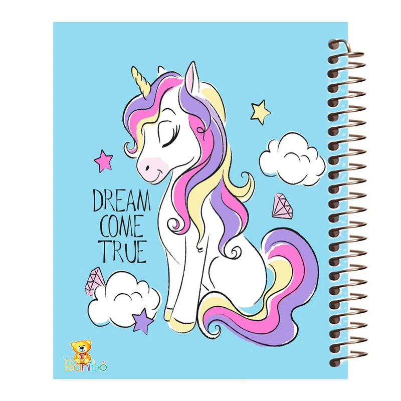 دفتر نقاشی 50 برگ بانیبو مدل اسب تک شاخ کد 582