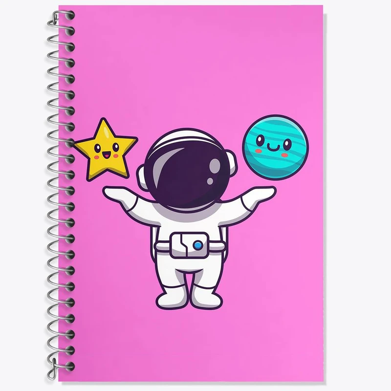 دفتر لغت 50 برگ خندالو مدل فضانورد کد 25084