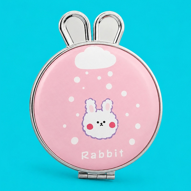 آینه آرایشی جیبی مدل Fluffy 