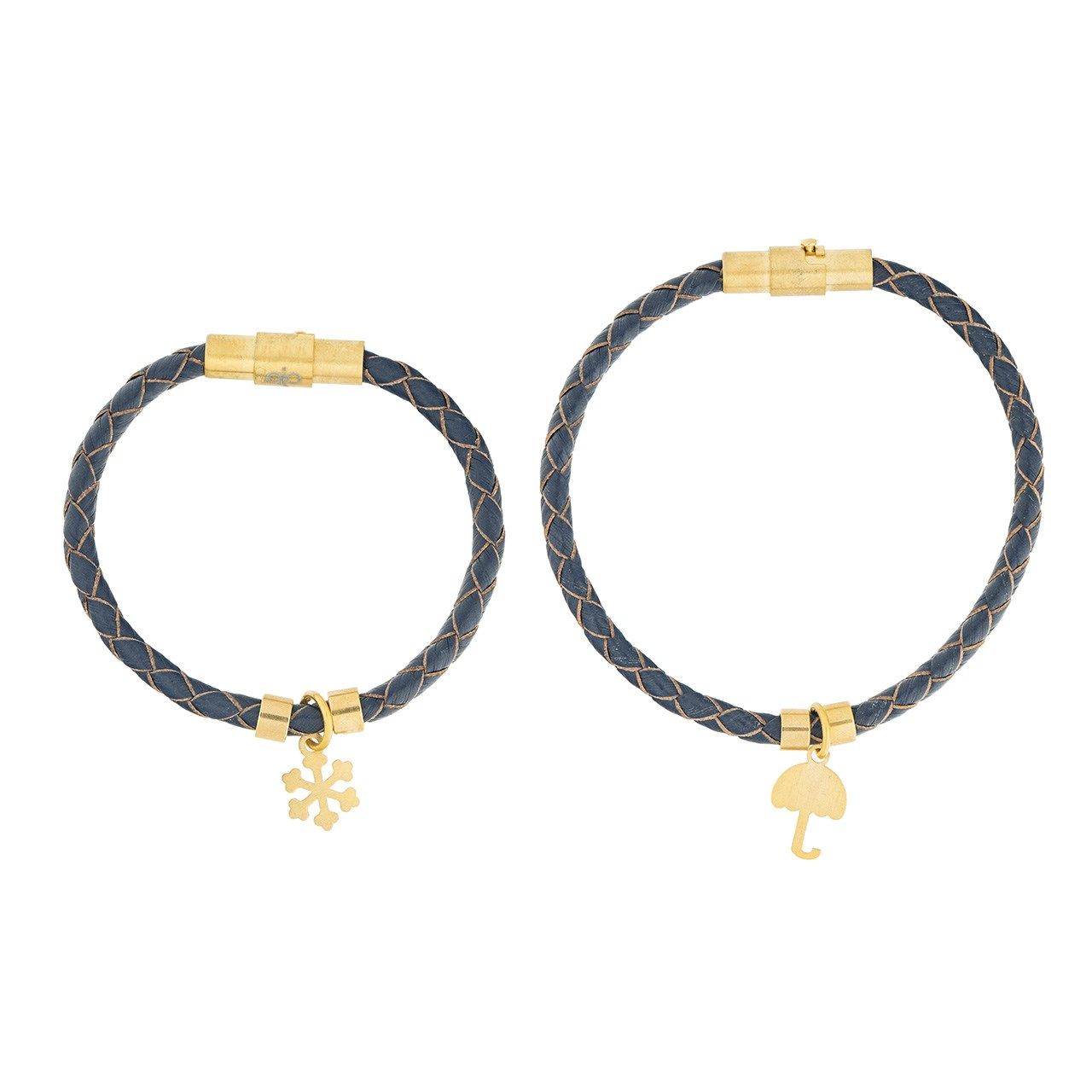 ست دستبند طلا 18 عیار زنانه رزا مدل BW141 -  - 1