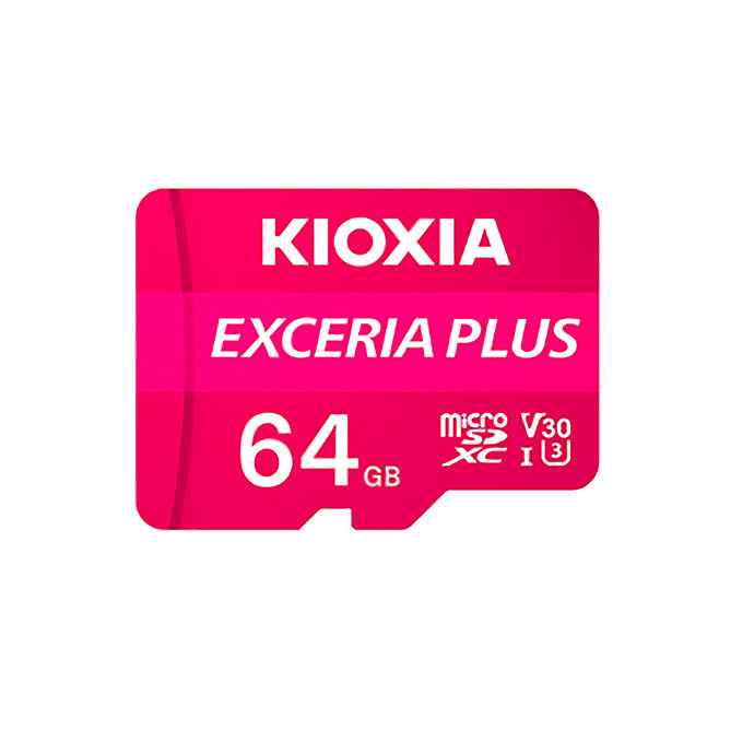 کارت حافظه microSDXC کیوکسیا مدل EXCERIA PLUS کلاس 10 استاندارد U3 سرعت 100MBps ظرفیت 64 گیگابایت