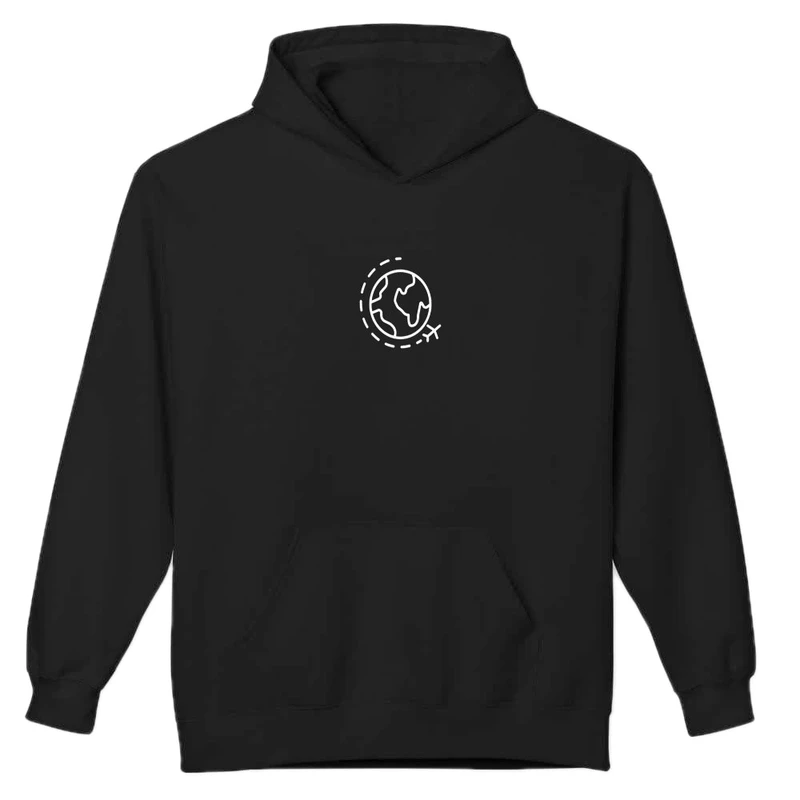 هودی مردانه پاد آفرین مدل اسپرت طرح کره زمین دوطرف چاپ کد 0130