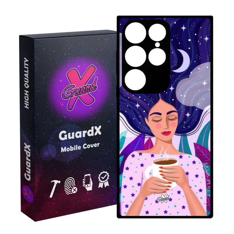 کاور گارد ایکس طرح Girl مدل Glass10658 مناسب برای گوشی موبایل سامسونگ Galaxy S24 Ultra