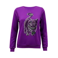 سویشرت زنانه مدل گربه نگین دار