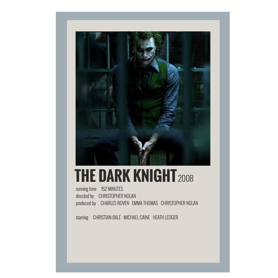 پوستر مدل فیلم the dark knight طرح جوکر کد 496