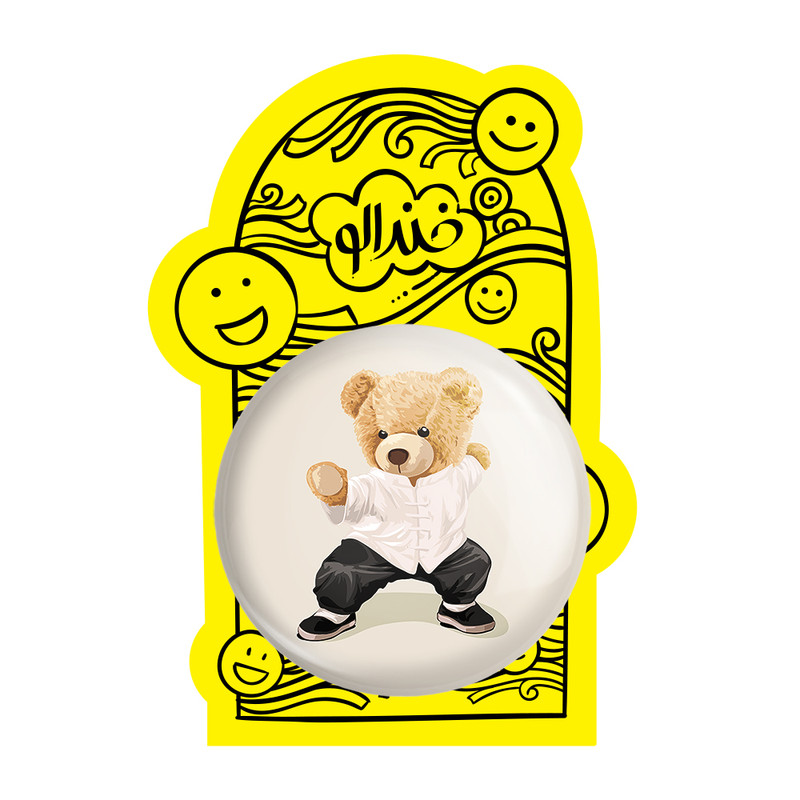 آینه جیبی خندالو طرح تدی Teddy مدل تاشو کد 26150