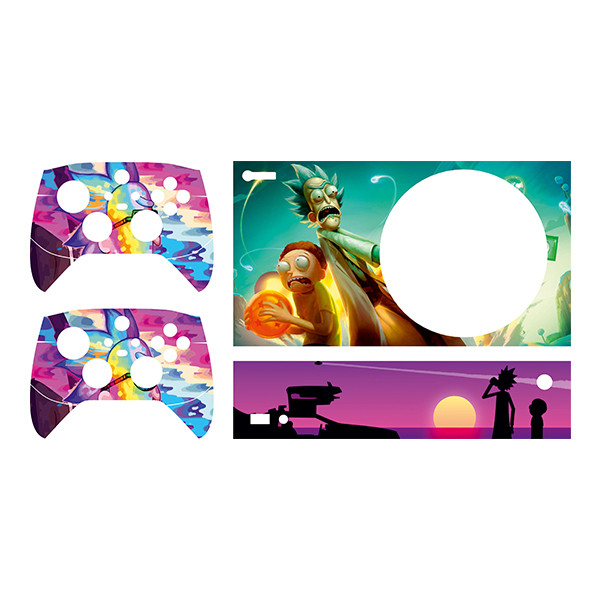 برچسب کنسول بازی Xbox series s توییجین وموییجین مدل Rick & Morty 01 مجموعه 4 عددی