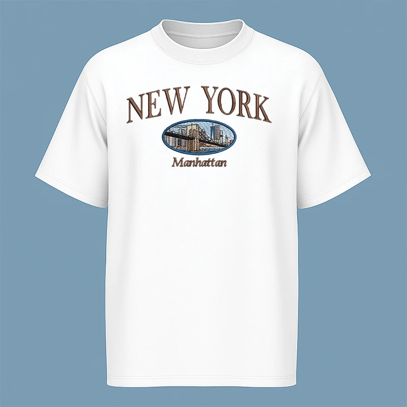 تی‌شرت آستین کوتاه مردانه مدل وینتیج نیویورک c133