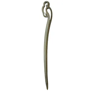 گیره مو زنانه مدل کانزاشی چوب گردو کد 00205241