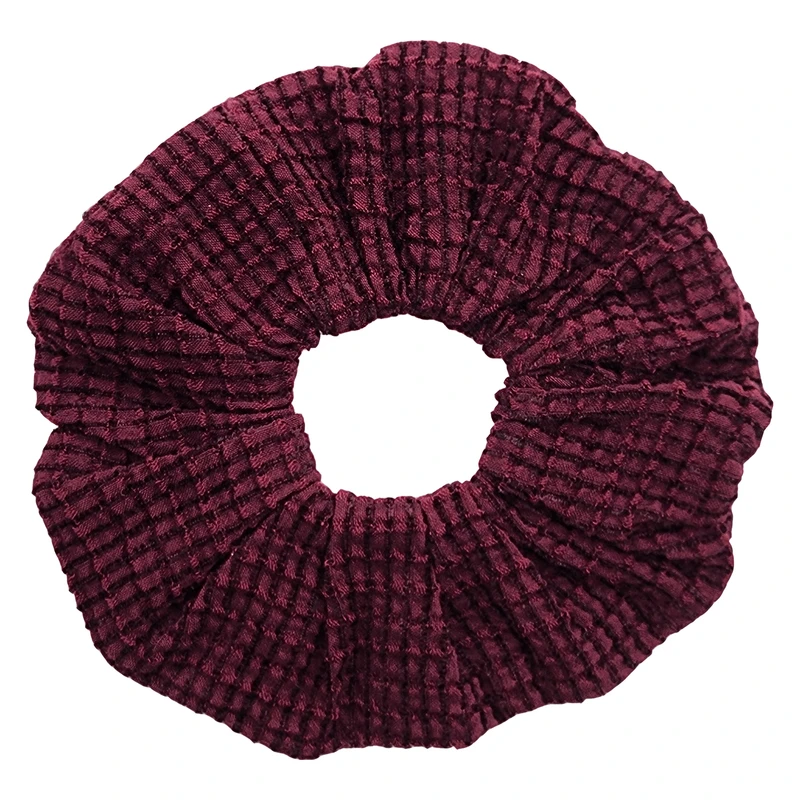 کش مو زنانه مدل اسکرانچی طرح چهارخانه کد KSH749