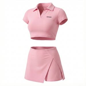 ست نیم‌تنه و شلوارک ورزشی زنانه مدل Vibe Check