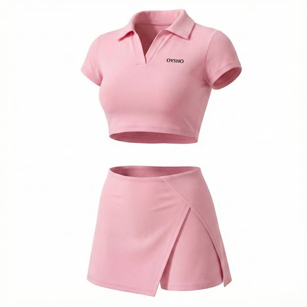 ست نیمتنه و شلوارک ورزشی زنانه مدل Vibe Check