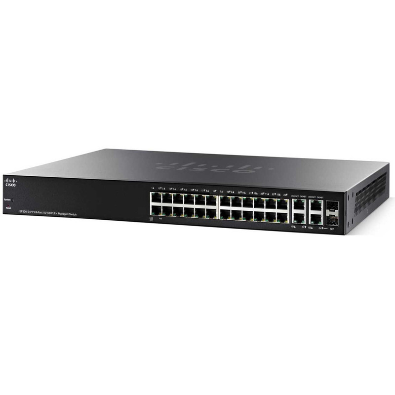 سوئیچ 24 پورت سیسکو مدل SF300-24PP