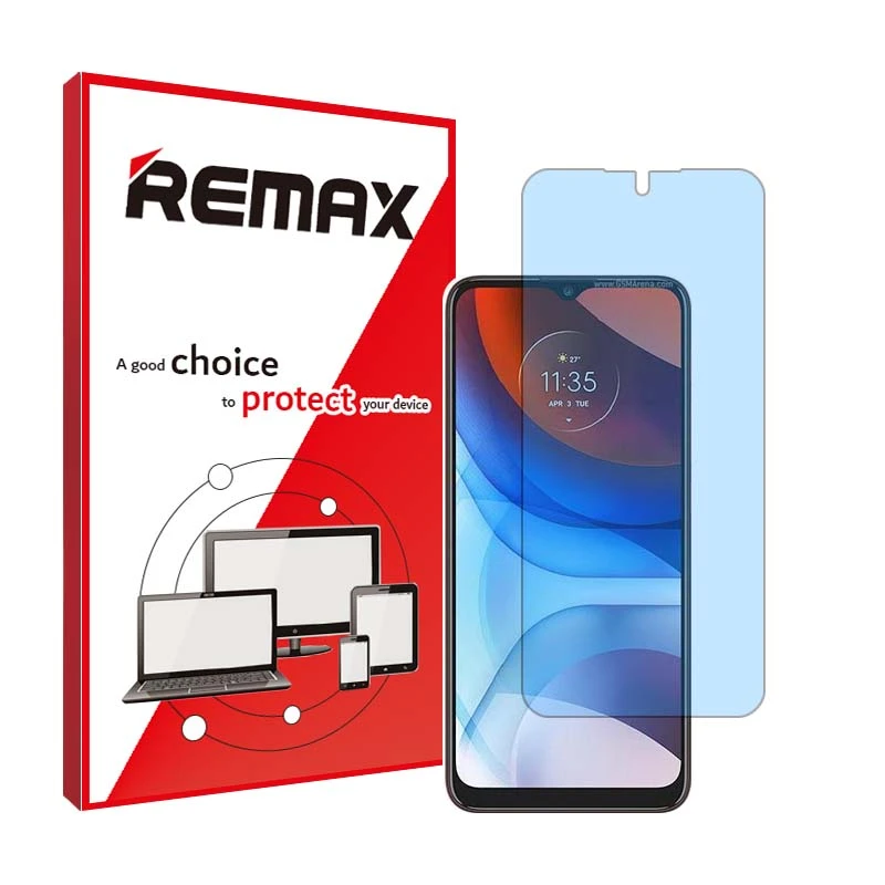 محافظ صفحه نمایش ضد اشعه ابی ریمکس مدل Resistant مناسب برای گوشی موبایل موتورولا Moto E7i Power