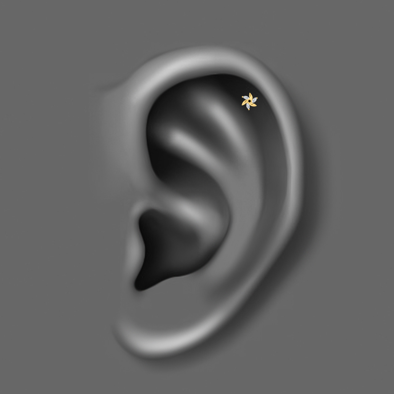 پیرسینگ گوش زنانه اقلیمه مدل HS275